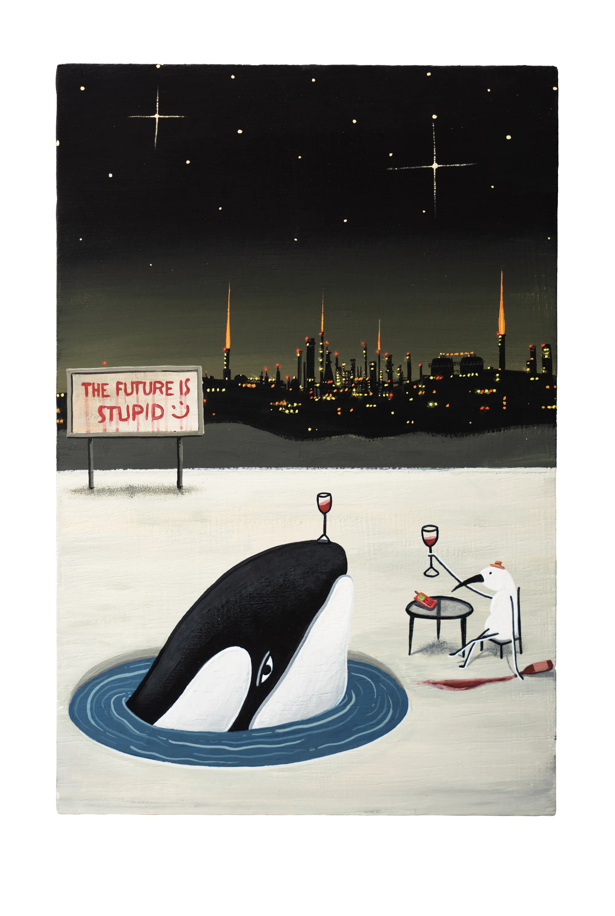 'El futuro es estúpido' – lámina giclée
