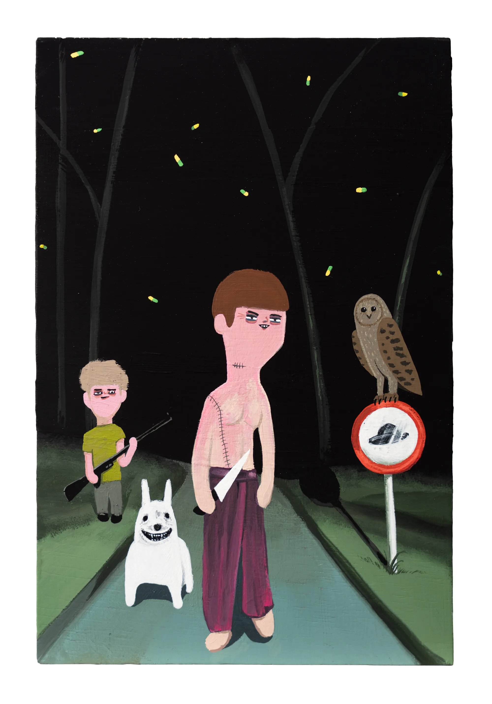 'Luciérnagas de camino a casa' – lámina giclée